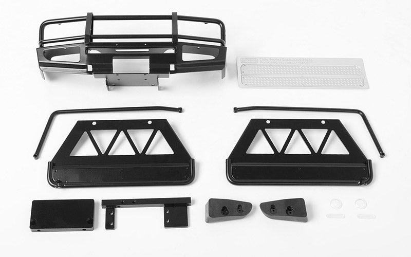 RC4WD Trifecta Pare-chocs avant, curseurs et barres latérales pour carrosserie Land Cruiser LC70 (noir)