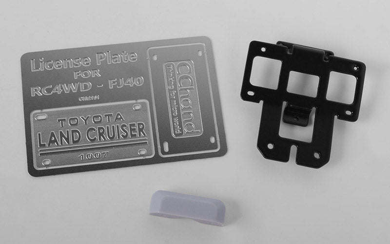 Système de plaque d'immatriculation arrière RC4WD pour RC4WD G2 Cruiser