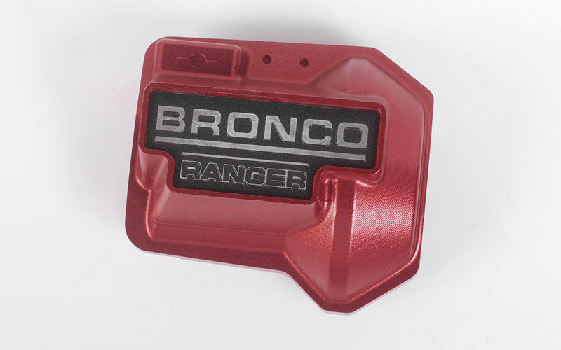 RC4WD Couvercle de différentiel en aluminium pour Traxxas TRX-4 '79 Bronco Ranger XLT (Rouge)