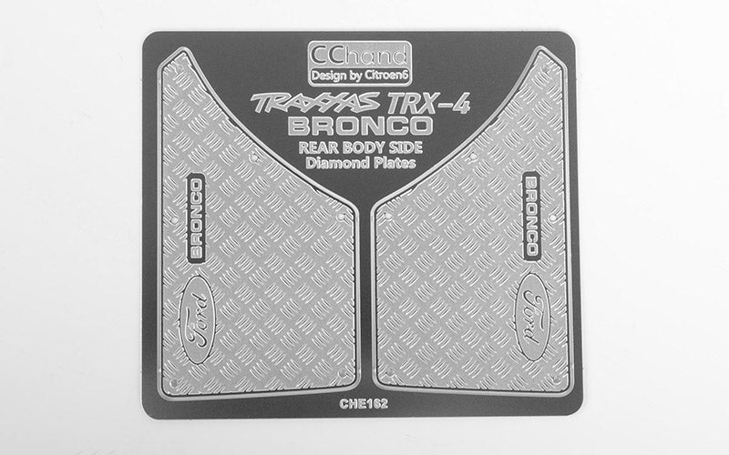 Plaques diamantées de custode arrière RC4WD pour Traxxas TRX-4 '79 Bronco Ranger XLT