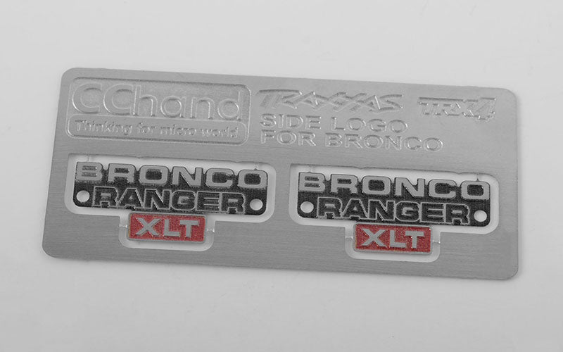 Emblème latéral en métal RC4WD pour Traxxas TRX-4 '79 Bronco Ranger XLT