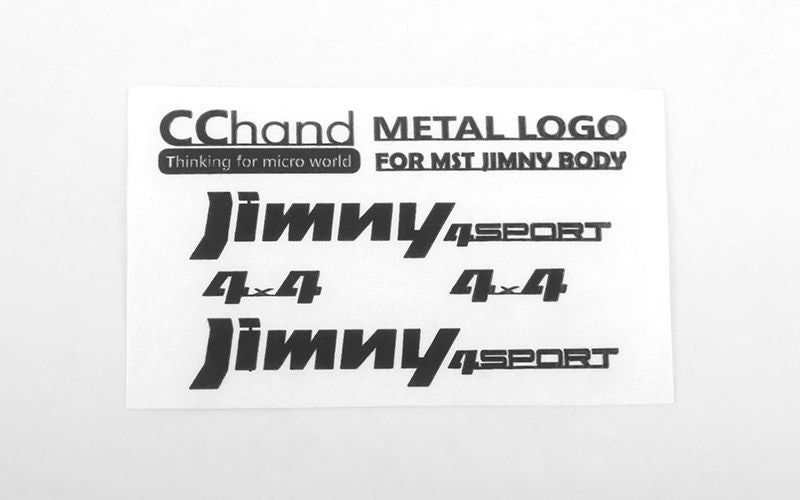 Emblèmes métalliques RC4WD MST 1/10 CMX avec corps Jimny J3 (noir)