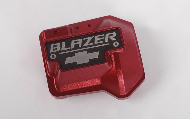 RC4WD Couvercle de différentiel en aluminium pour Traxxas TRX-4 Chevy K5 Blazer (rouge)