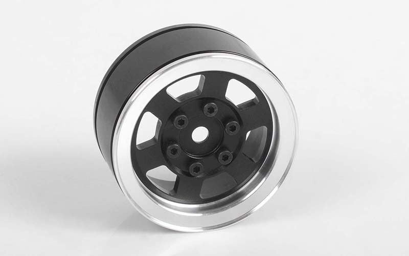 Roues Beadlock internes à six rayons RC4WD de 1,55 po (noires) (4)