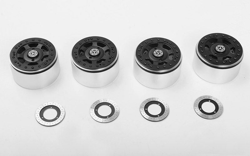 Roues RC4WD 2.2" TNK Beadlock avec disques de frein (4)