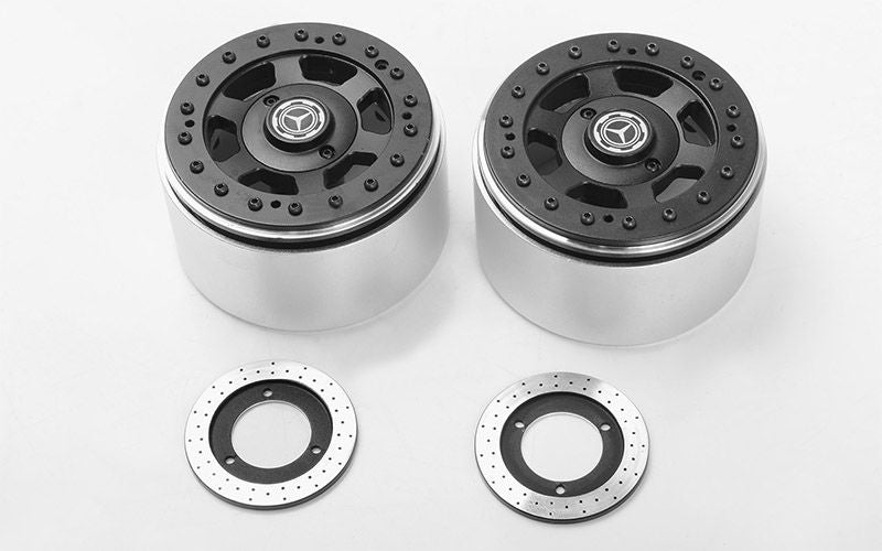 Roues RC4WD 2,2" TNK Beadlock avec disques de frein (2)