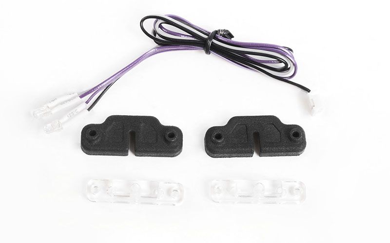 Lumières de garde-boue intérieure RC4WD avec Kit d'éclairage LED pour Axial 1/10 SCX10 III Jeep JLU Wrangler