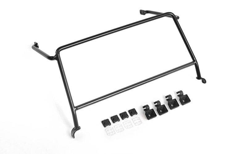 Cage de sécurité pour fenêtre avant RC4WD avec projecteurs pour RC4WD Gelande II 2015 Land Rover Defender D90 (édition Heritage)