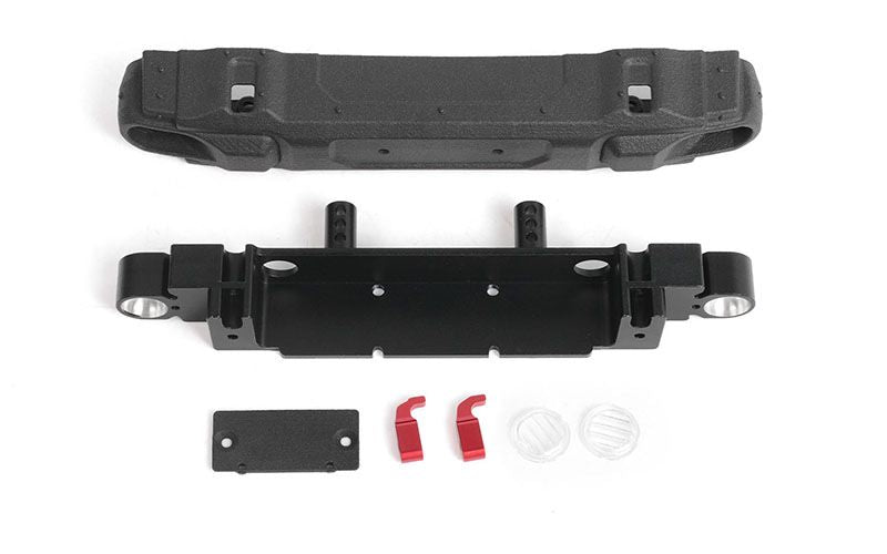 Pare-chocs avant OEM RC4WD avec support de plaque d'immatriculation pour Axial 1/10 SCX10 III Jeep JLU Wrangler