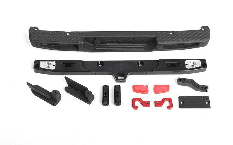 Pare-chocs arrière OEM RC4WD avec crochet de remorquage et support de plaque d'immatriculation pour Axial 1/10 SCX10 III Jeep JT Gladiator