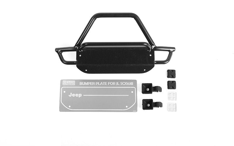 Pare-chocs avant en acier RC4WD KS avec lumières pour Axial 1/10 SCX10 III Jeep JLU Wrangler