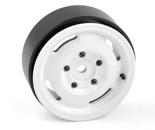 Roue RC4WD 1,55" Apio Single Beadlock (Blanc) (1)