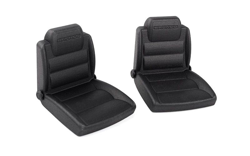 RC4WD Bucket Seats for Axial SCX10 III Early Ford Bronco (Black)