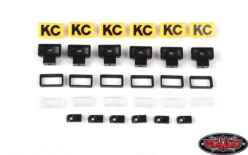 Lumières rectangulaires RC4WD KC HiLiTES avec couvercles