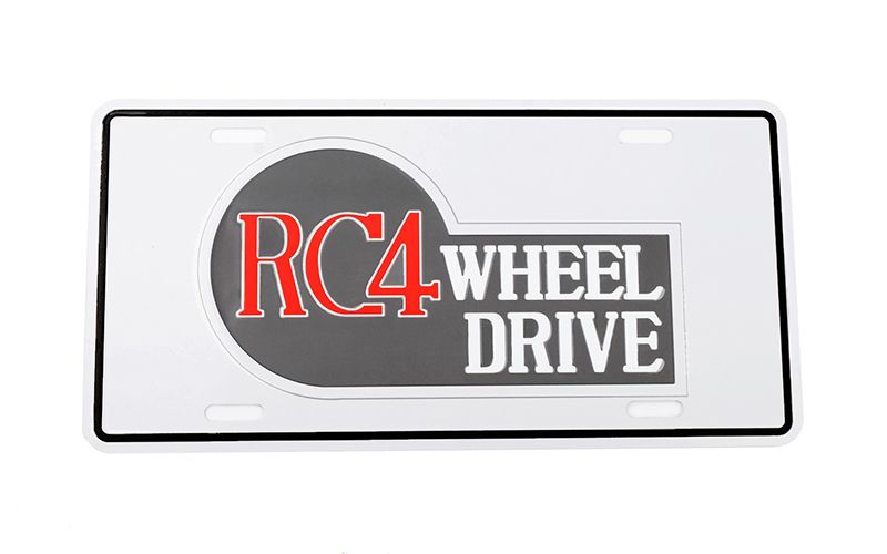 Plaque d'immatriculation RC4WD Cruiser