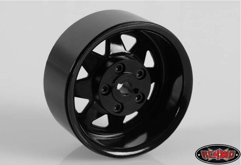 Roue à billes en acier estampé RC4WD de 1,9 po à 5 cosses (noir) (1)