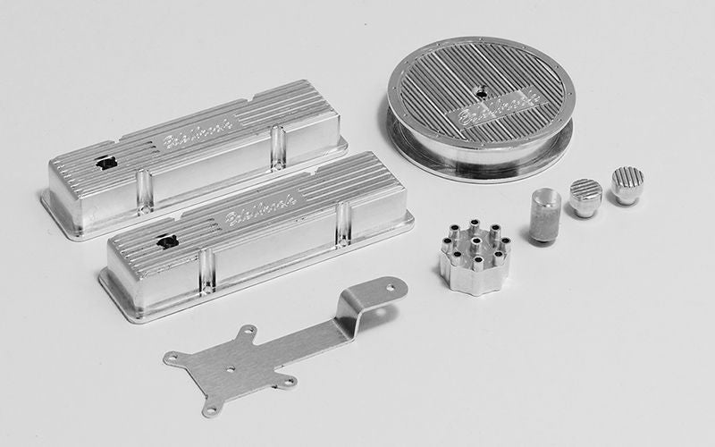 Kit d'habillage de moteur V8 RC4WD Edelbrock à l'échelle 1/10 par REC