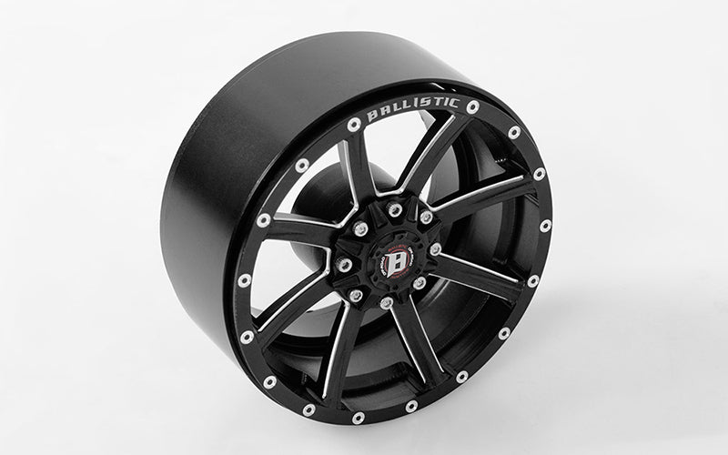 Roues balistiques tout-terrain RC4WD 2,2" Razorback Beadlock (noires) (4)