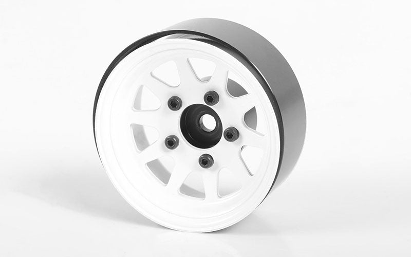 Roues Beadlock en acier estampé OEM RC4WD 1,55" (blanc) (4)