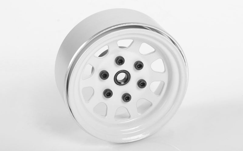 Roues de chariot Beadlock en acier estampé RC4WD 1,7" (blanc) (4)