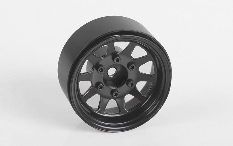 Roues Beadlock en acier estampé RC4WD 1,55" OEM à 6 pattes (noir) (4)