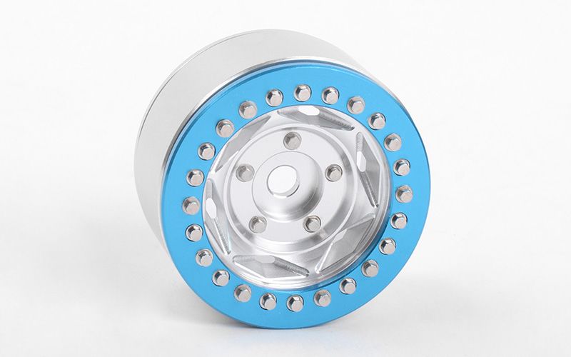 Roues Rogue Beadlock RC4WD 1,55" (bleu/argent) (4)