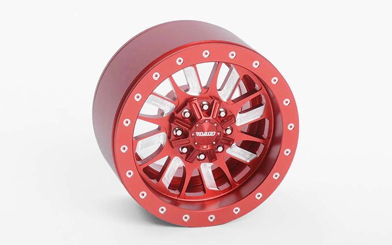 Roues RC4WD 1,9" Enforcer Beadlock (Rouge) (4)