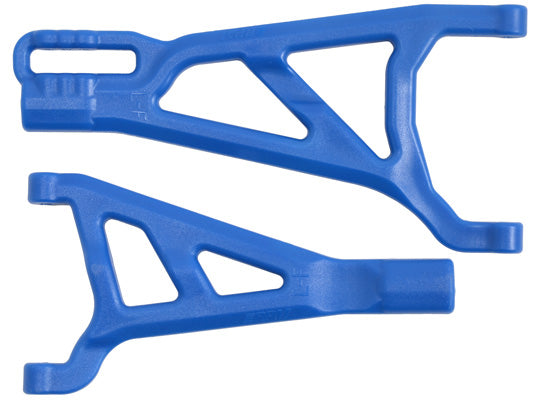 Bras triangulaires avant gauche bleus pour le Traxxas Summit Revo