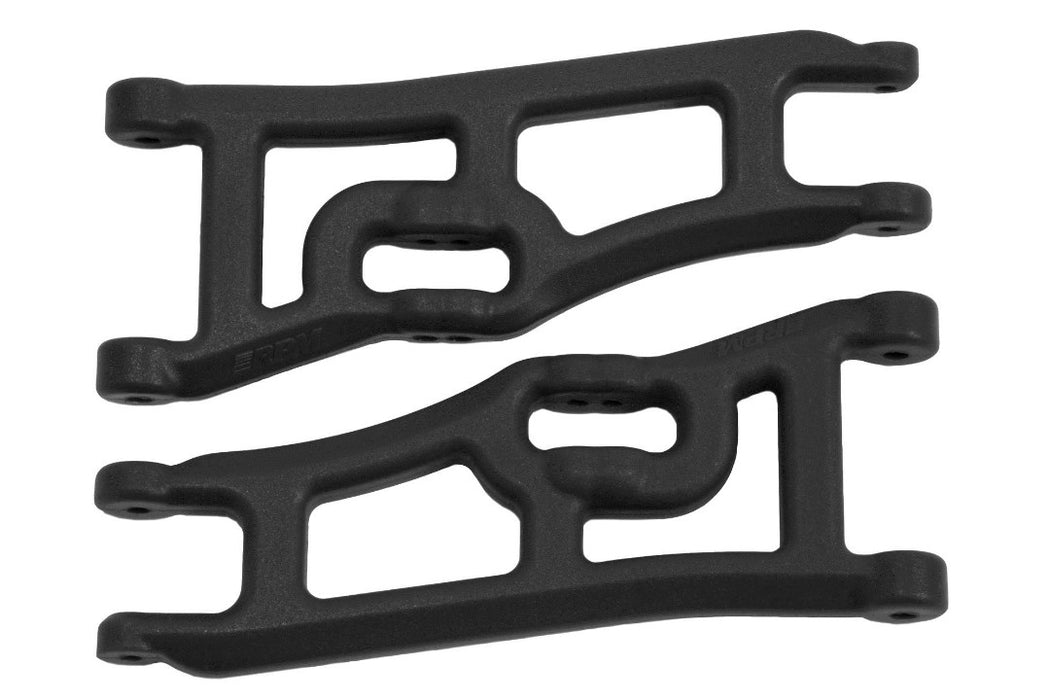 Bras triangulaires avant larges, noirs ; Traxxas Rustler Stampede