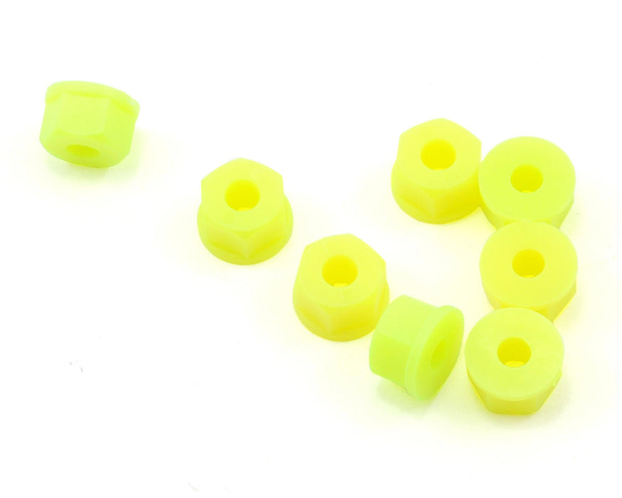 Écrous en nylon RPM 8-32 (jaune fluo) (8)