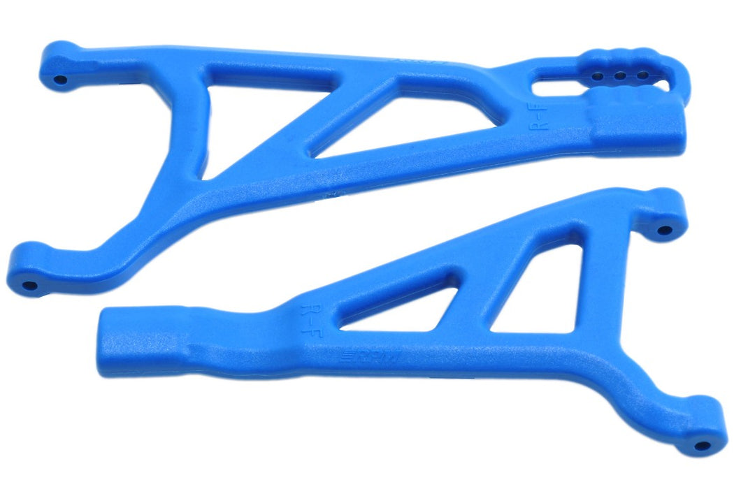 Bras triangulaires avant droit bleus - E-Revo brushless