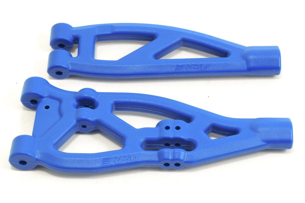 Bras triangulaires avant supérieur et inférieur pour ARRMA 1:8, bleu