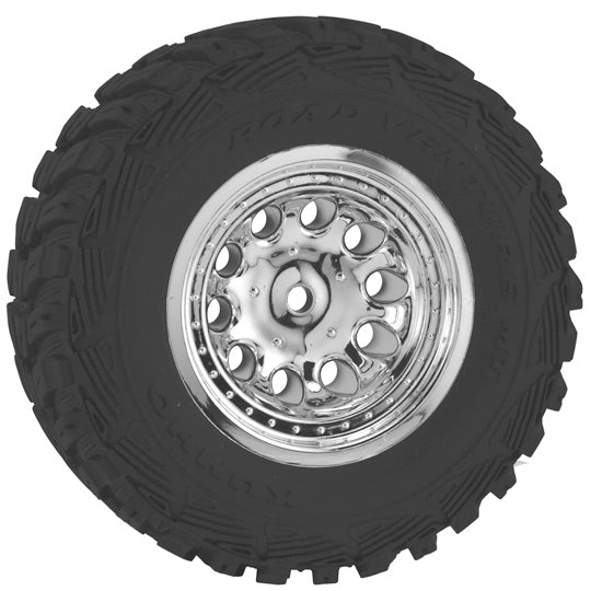 Roues avant Revolver, chromées (2) : Slash 2WD