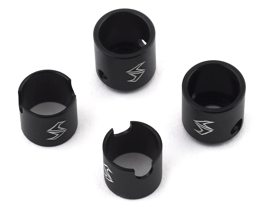 Cuvettes d'arbre de transmission en aluminium Samix Element Enduro (noires) (4)