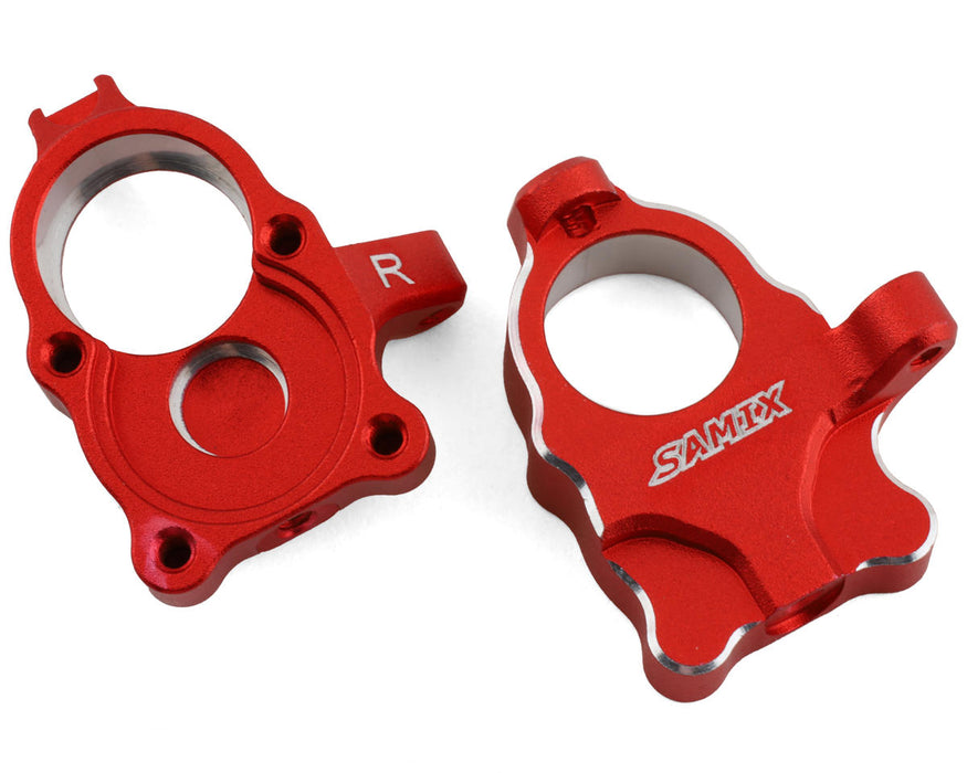 Porte-fusée de direction en aluminium Samix FCX24 (rouge)