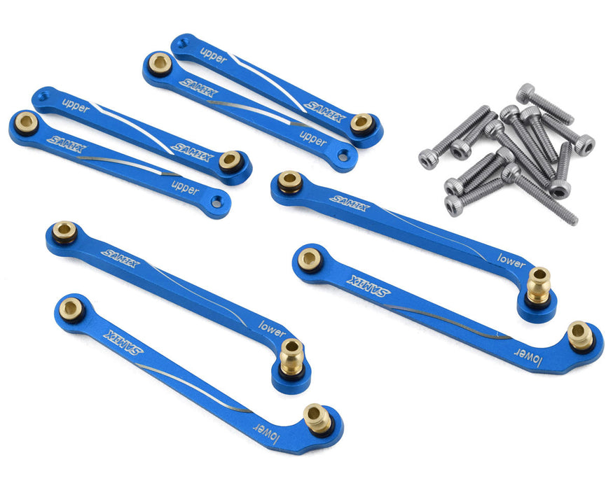 Kit de maillons à dégagement élevé en aluminium Samix FCX24 (bleu) (8)