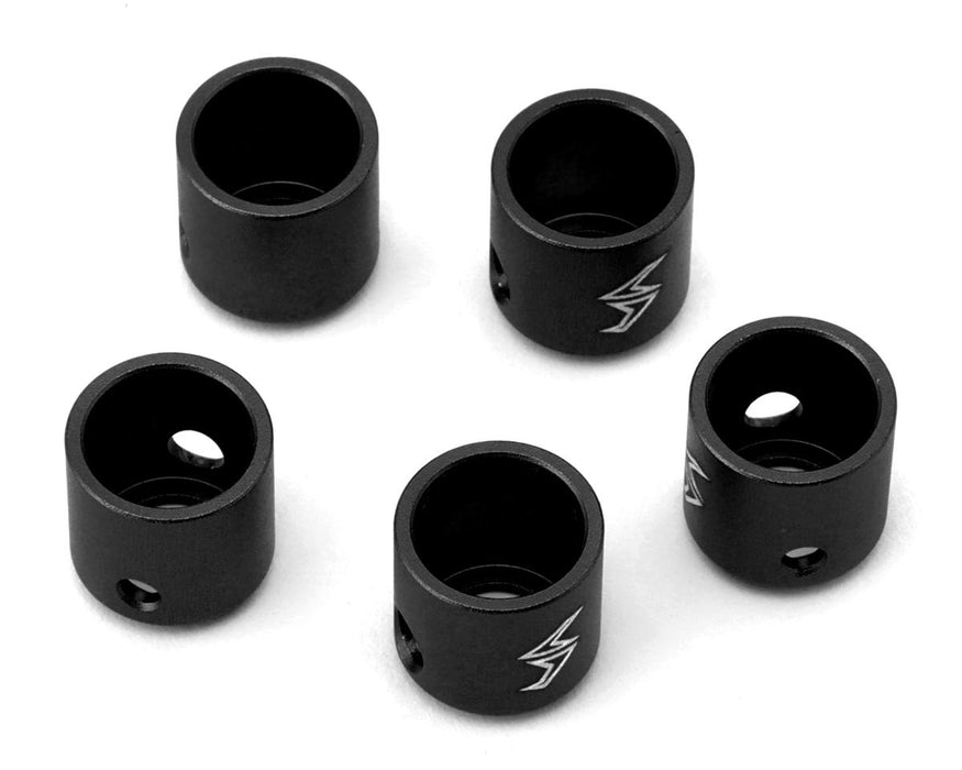 Cuvettes d'arbre de transmission en aluminium Samix SCX10 Pro (noir) (5)