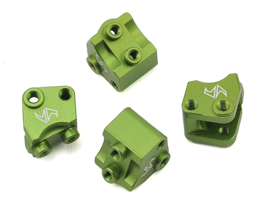 Support d'amortisseur inférieur/lien de suspension en aluminium Samix SCX10 II (vert) (4)