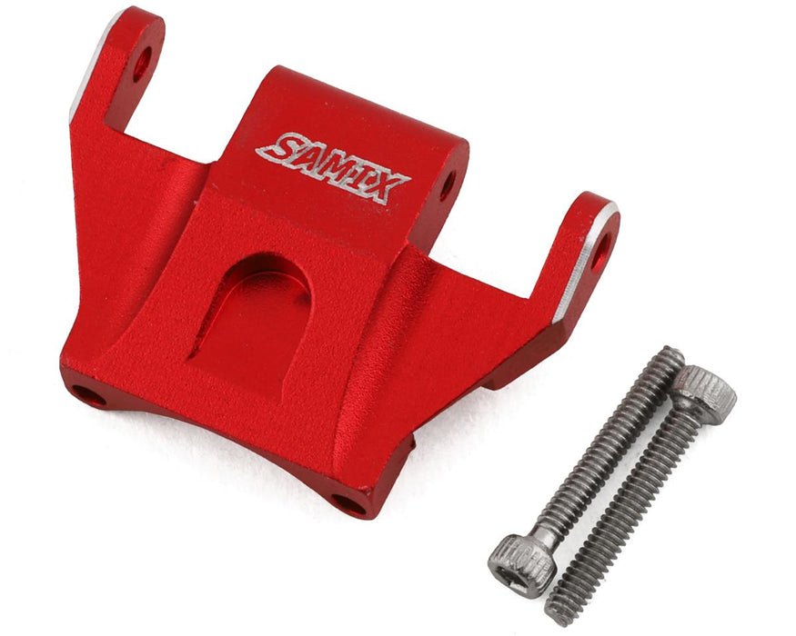 Support de maillon supérieur arrière en aluminium Samix SCX24 (rouge)