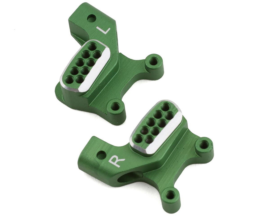 Jeu de plaques d'amortisseur arrière en aluminium Samix SCX24 (vert)