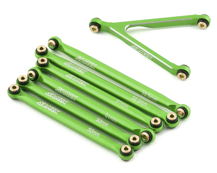 Jeu de maillons en aluminium Samix SCX24 (7) (133,7 mm) (Vert)