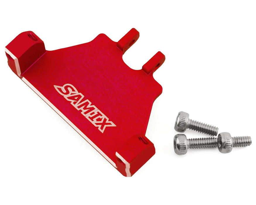 Support de servo en aluminium Samix SCX24 (rouge) (EcoPower/Emax)