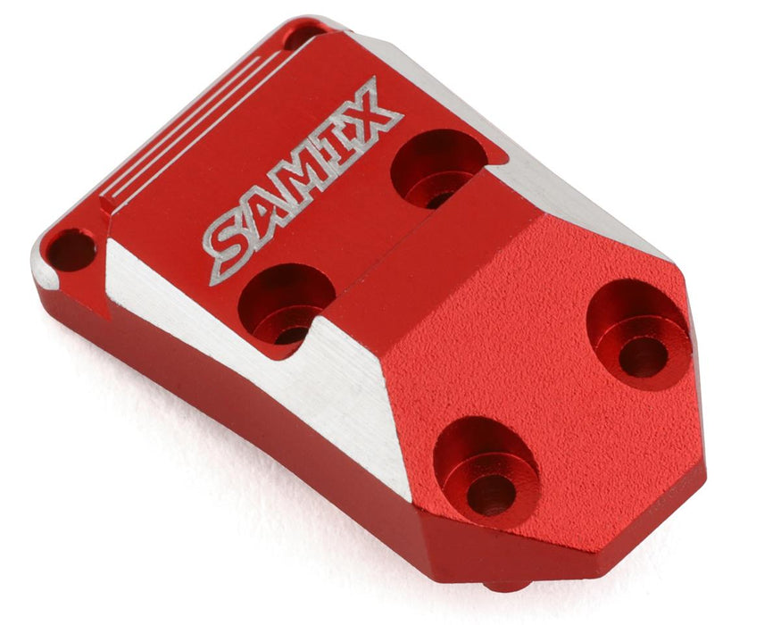 Couvercle de différentiel en aluminium Samix SCX24 (rouge)