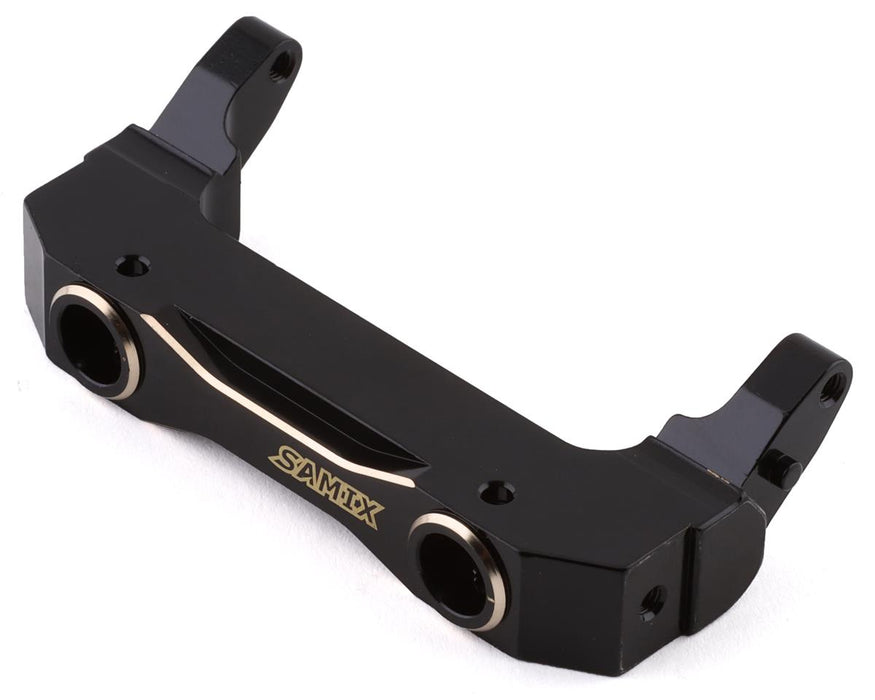 Samix SCX10 III Brass Front Bumper Mount (Black)