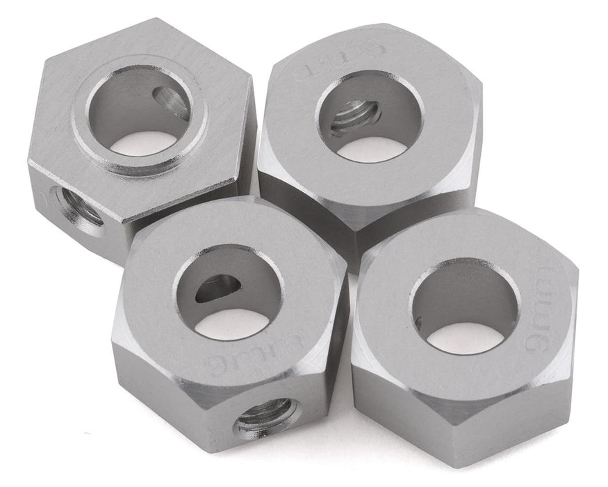 Adaptateur hexagonal en aluminium Samix SCX-6 (argent) (4) (9 mm)