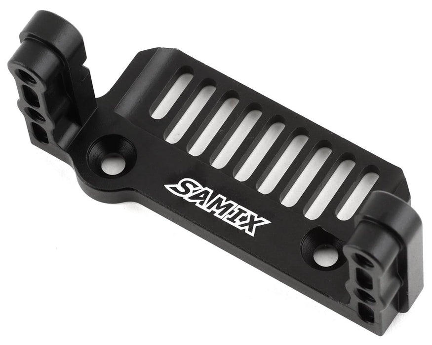 Support de servo de transmission à 2 vitesses en aluminium Samix SCX-6 (noir)