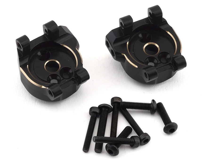 Supports de moyeu arrière en laiton Samix Traxxas TRX-4 (noir) (2) (34g)