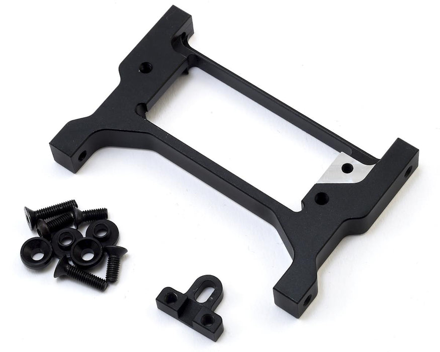 Samix Traxxas TRX-4 Support transversal avant réglable en aluminium/support servo (noir)