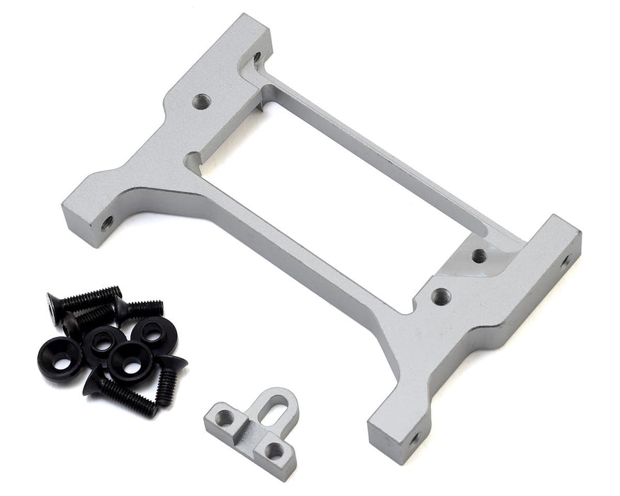 Samix Traxxas TRX-4 Support transversal avant réglable en aluminium/support servo (argent)