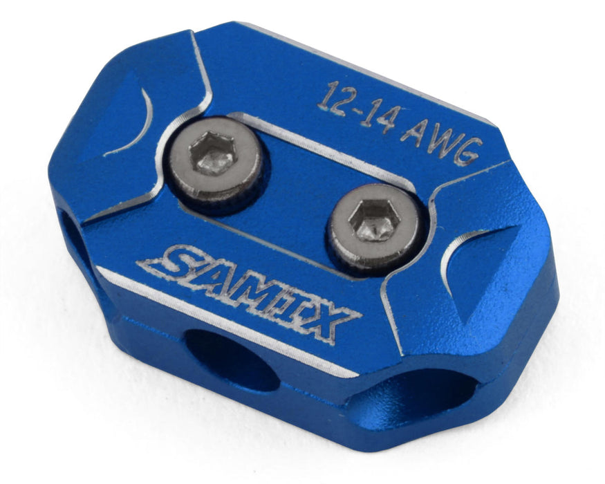 Pince d'organisateur de fil de moteur Samix 12-14AWG (bleu)